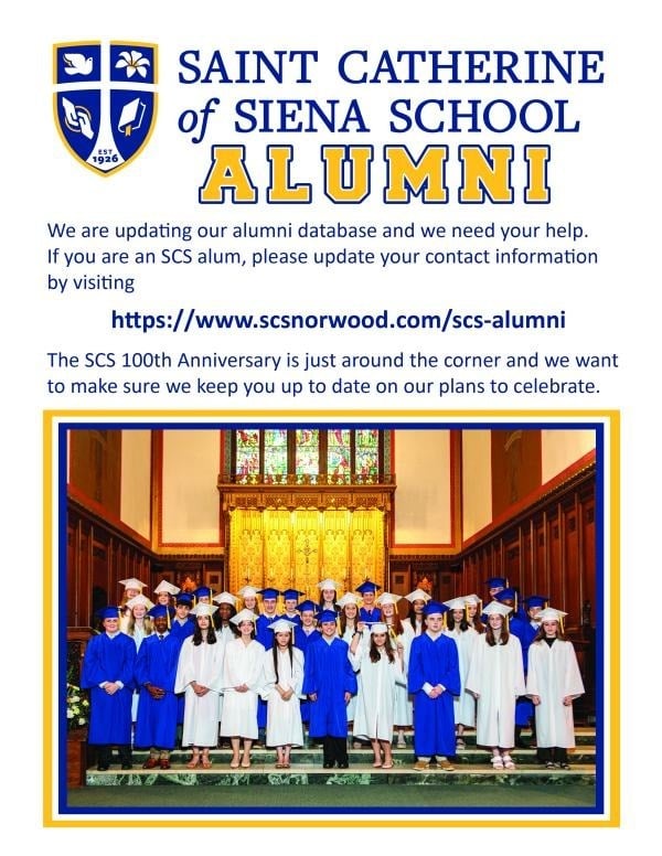 SCS Alumni Saint Catherine of Siena School Norwood, MA